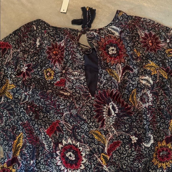 Madewell Ruffle-Sleeve Popover Mini Dress in Bali Blooms | NWT $110 | Size Small - Picture 6 of 6